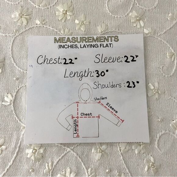 Vintage Ivory Sweater Pearls Lace Fairy CottageCore Dainty Feminine Medium - Picture 9 of 10